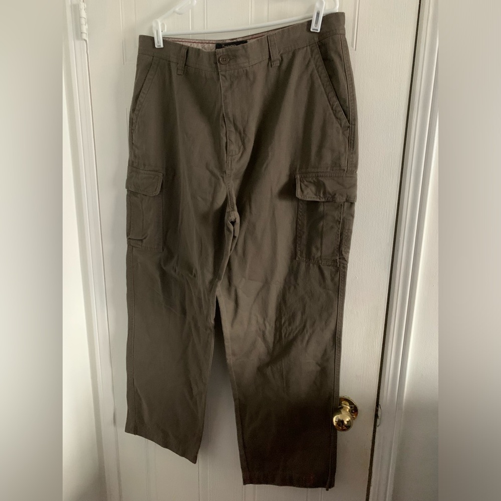 Vintage 90s B.U.M. Military Green Cargo Utility Baggy Pants 40W/32L